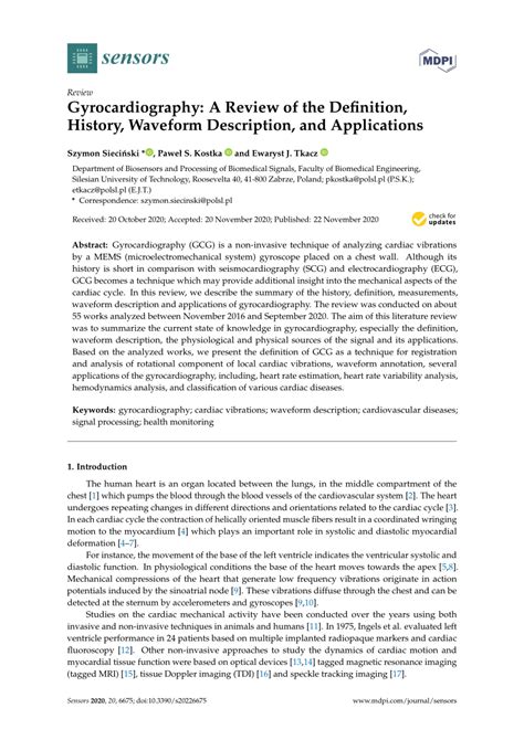 (PDF) Gyrocardiography: A Review of the Definition, History, Waveform ...