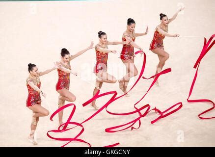 Bulgaria Team During The Olympic Games Tokyo Rhythmic Gymnastics