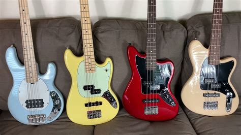 Short Scale Basses Compared Fender Mustang Sterling Stingray Ibanez