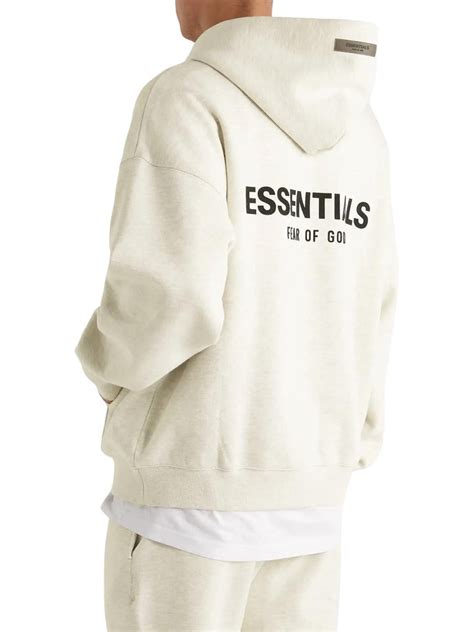 Fear Of God Essentials Light Heather Oatmeal Tracksuit Ss22 Luxdiscount