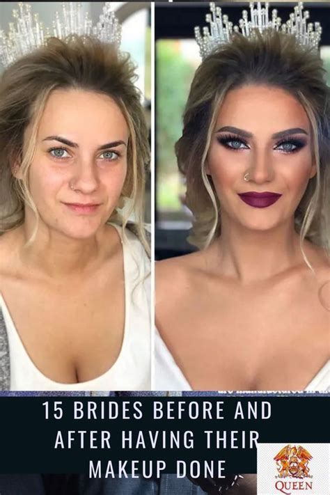 10 Beautiful Photos Of Brides Before And After Getting Their Makeup Done Artofit