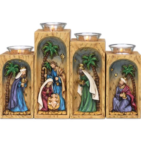 Nativity Set Votive Holders Tonini Church Supply