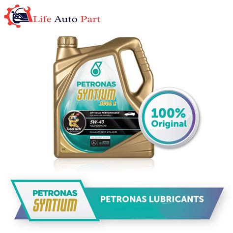 PETRONAS SYNTIUM 3000 E 5W 40 FULLY SYNTHETIC ENGINE OIL API SN 4L