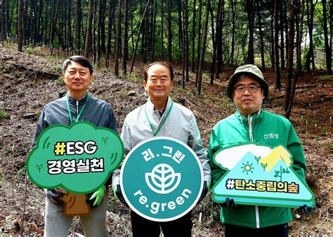 산림청현대백화점그룹 국유림에 ‘넷제로 숲 조성