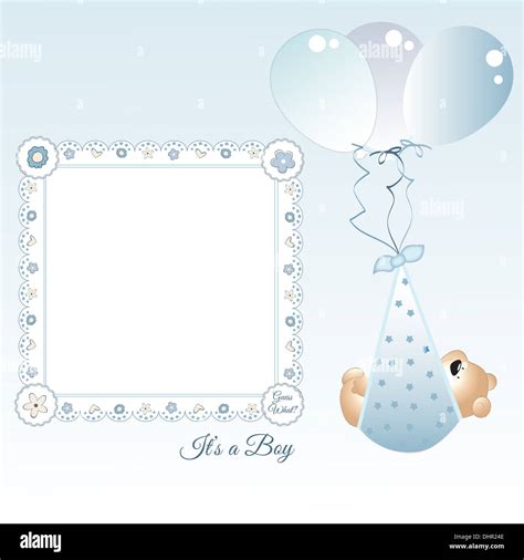 Baby boy announcement Stock Photo - Alamy