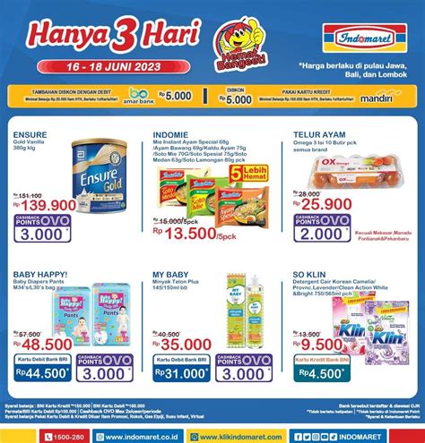 Promo JSM Indomaret Terbaru Berlaku 16 18 Juni 2023 Cashback OVO