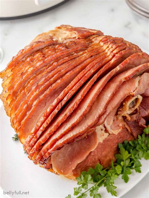 5 Ingredient Crockpot Ham With Pineapple Belly Full