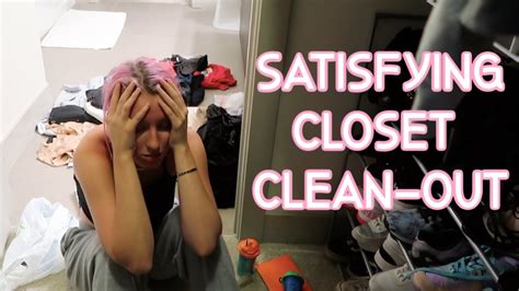 Satisfying Closet Clean Out Part 1 Closet Transformation Youtube