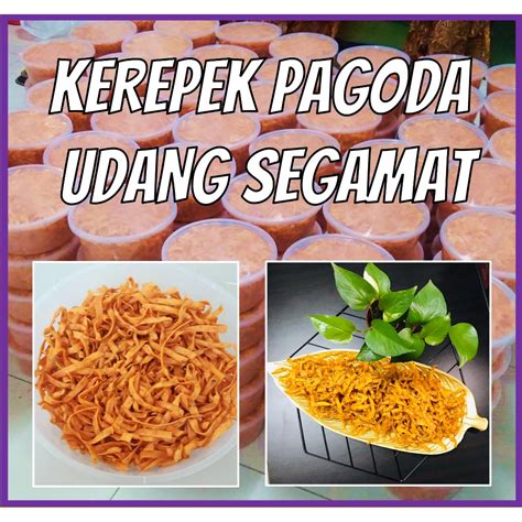 KEREPEK PAGODA UDANG SEGAMAT ORIGINAL SEDAP RANGUP 500gm KEREPEK