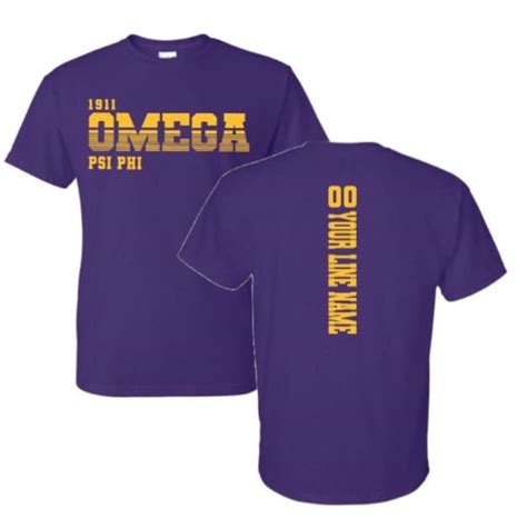 Omega Psi Phi Line T Shirt Etsy