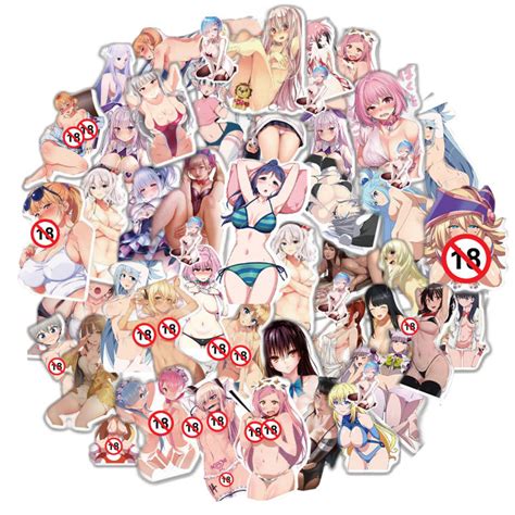 Pcs Adult Anime Hentai Sexy Waifu Phone Decals Stickers Car Sticker Luggage Laptop Cute For
