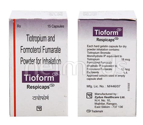 Buy Tioform Respicap S Online At Upto Off Netmeds