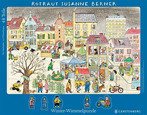 Wimmel Rahmenpuzzle Winter Rotraut Susanne Berner Amazon Fr Livres