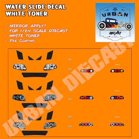 Hot Wheels Decal White Toner Detailing Toyota Supra Mk Shopee Malaysia