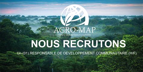 Un 01 RESPONSABLE DE DEVELOPPEMENT COMMUNAUTAIRE H F AGRO MAP