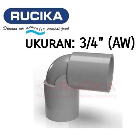 Jual Keni 3 4 Inch AW RUCIKA Elbow Knee Kenie L Knie 3 4 Inch Kota