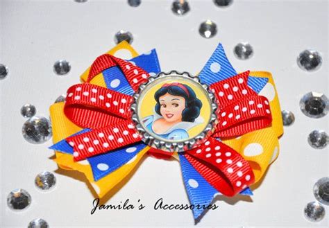 Snow White Hair Bow Snow White Bow Disney Princess Bow Etsy White