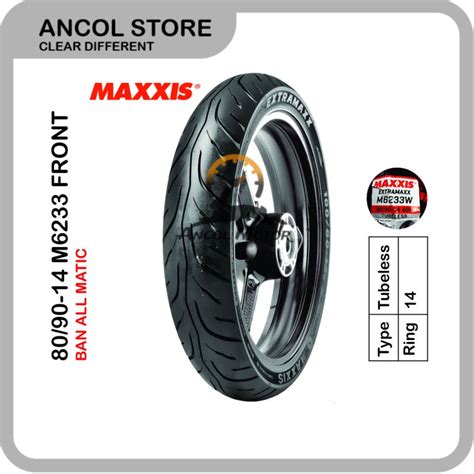 Jual Maxxis Extramaxx M Front Ban Tubeless Motor Scooter