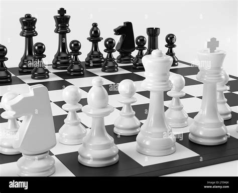 Black And White Chess Board Close Up Stock Photo Alamy