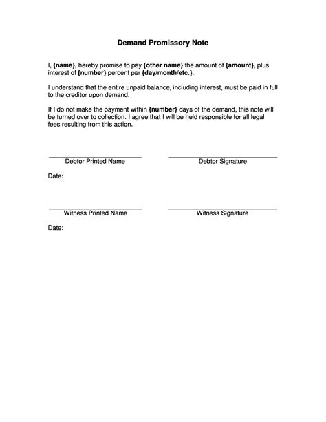 45 FREE Promissory Note Templates Forms Word PDF Template Lab