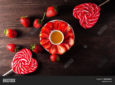 Strawberry Lollipops Image & Photo (Free Trial) | Bigstock