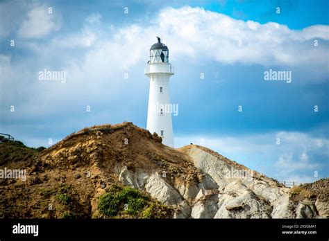 Castlepoint Lighthouse New Zealand Stock Photo Alamy