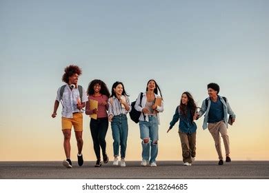 Diverse Young Group University Students Being Stock Photo 2218264685 ...