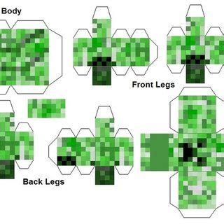 Minecraft Papercraft Creeper Legs Home Improvement