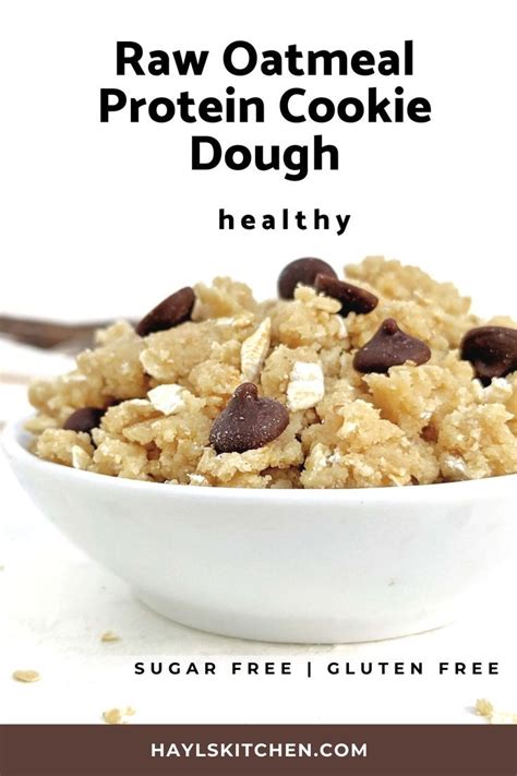 Edible Protein Oatmeal Cookie Dough Gluten Free Sugar Free Hayl S