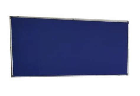 Velvet Cloth Surface Blue Office Notice Board Frame Material Satin