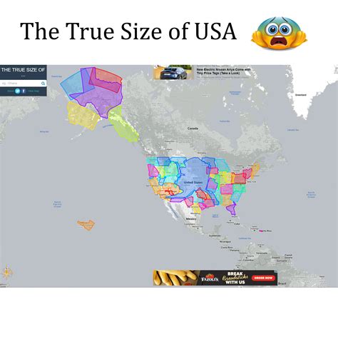 True Size of USA : r/mapporncirclejerk