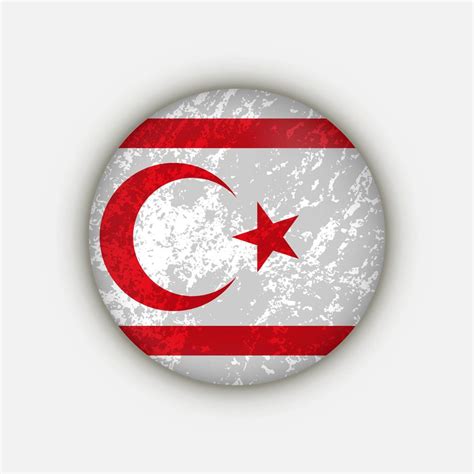 Country Northern Cyprus. Northern Cyprus flag. Vector illustration ...