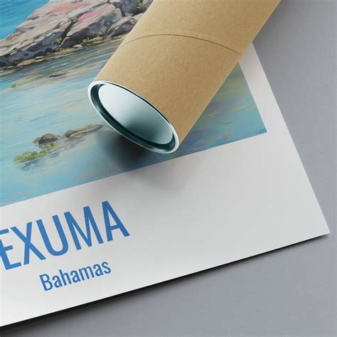 Exuma Travel Print Poster Exuma Gift Vertical Adventure Wall - Etsy