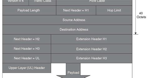 From here to expert level.: IPv6 notes. IPv6 packet structure.