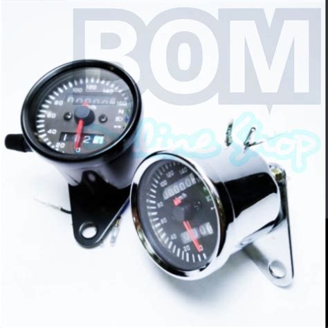 Jual Speedometer SPIDO BULAT Jarum Indikator Universal Spidometer