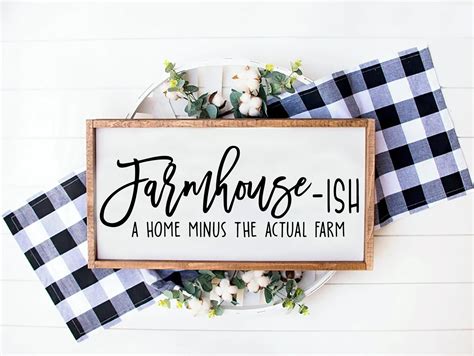 Farmhouse Ish Svg Farmhouse Svg Modern Farmhouse Svg Rustic Etsy Uk