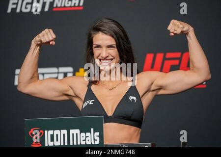 LAS VEGAS NV OCTOBER 8 Mackenzie Dern Left And Marina Rodriguez