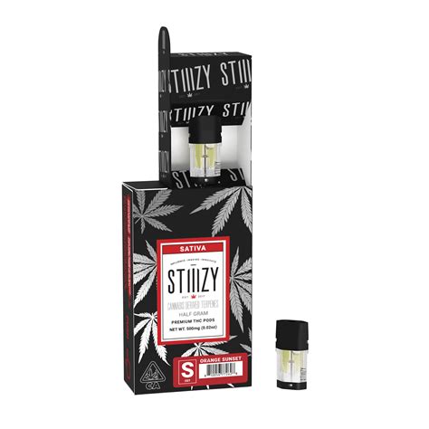 Vape Cartridge Orange Sunset 5g Cdt Pod Stiiizy Stiiizy