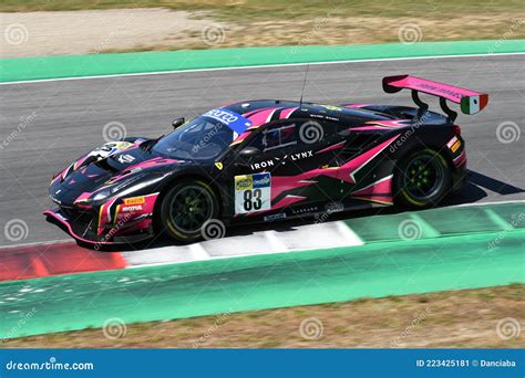 Scarperia It July 2 2021 Ferrari 488 GT3 Evo Of Team Iron Linx