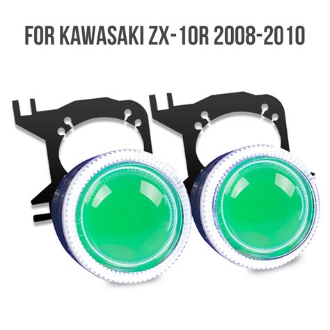 Kt Para Kawasaki Zx R Led Ngel Ojos Verde Demonio Ojo