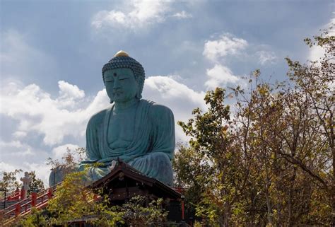 A Est Tua De Bronze Do Grande Buda Daibutsu Do Templo Japon S Wat Doi