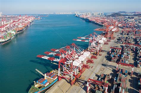 Qingdao Port Container Terminal Picture And HD Photos | Free Download On Lovepik