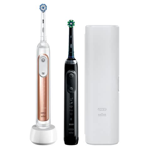 Oral-B Genius 8900 Cross Action Black & Rose Duo Pack