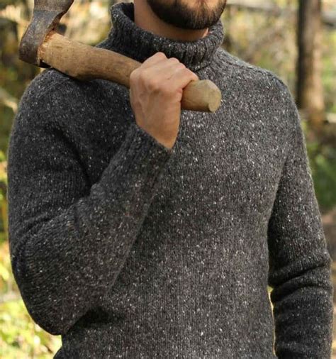 Мужской Свитер «Лесник» из твида - Sakwoyag.com.ua | Knitters, Style, Men