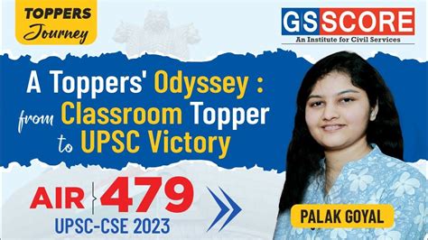 A Toppers Odyssey From Classroom Topper To UPSC Victory Palak