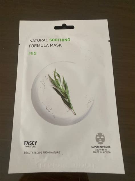 Fascy Natural Soothing Formula Mask INCI Beauty