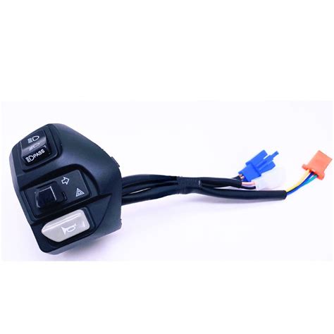 Aerox Nvx Left Side Handle Switch With High Beam Pass Hazard