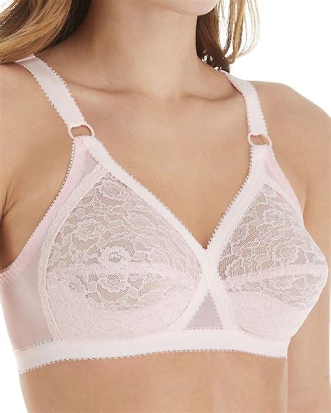 Womens Valmont Lace Cross And Shape Crossover Pocketed Mastectomy Bra