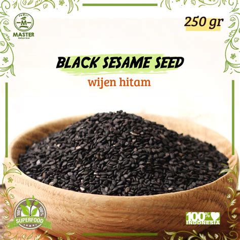 Jual Wijen Hitam Black Sesame Seed Organik Gr Shopee Indonesia