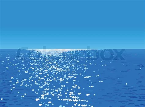 Vector illustration of an ocean landscape | Stock vector | Colourbox